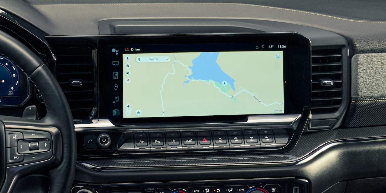 Chevy Silverado Display Screen with Built in Maps