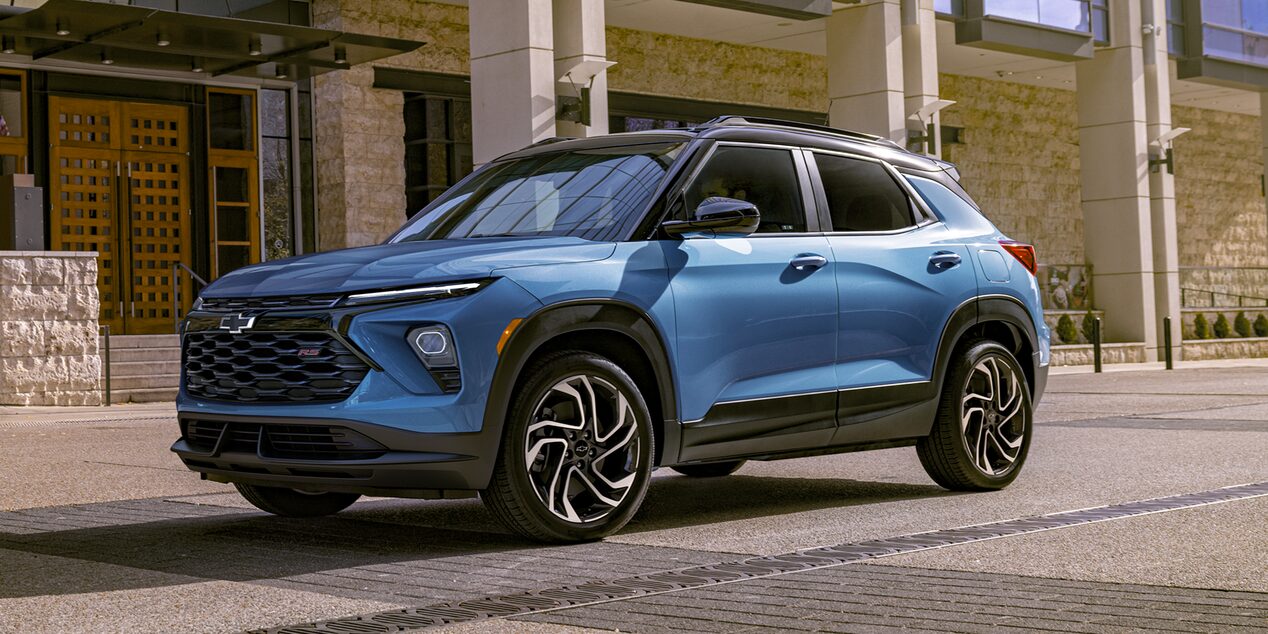 2026 Chevy Trailblazer Parallel Parked Near a Building