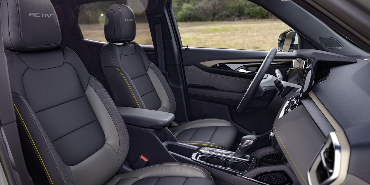 Interior Front Seating Inside the 2026 Chevy Trailblazer