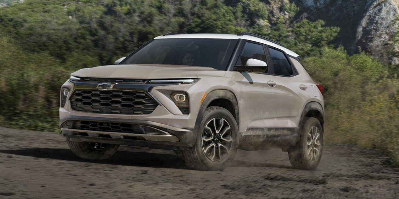 2026 Chevy Trailblazer Driving Through Dirt in the Woods