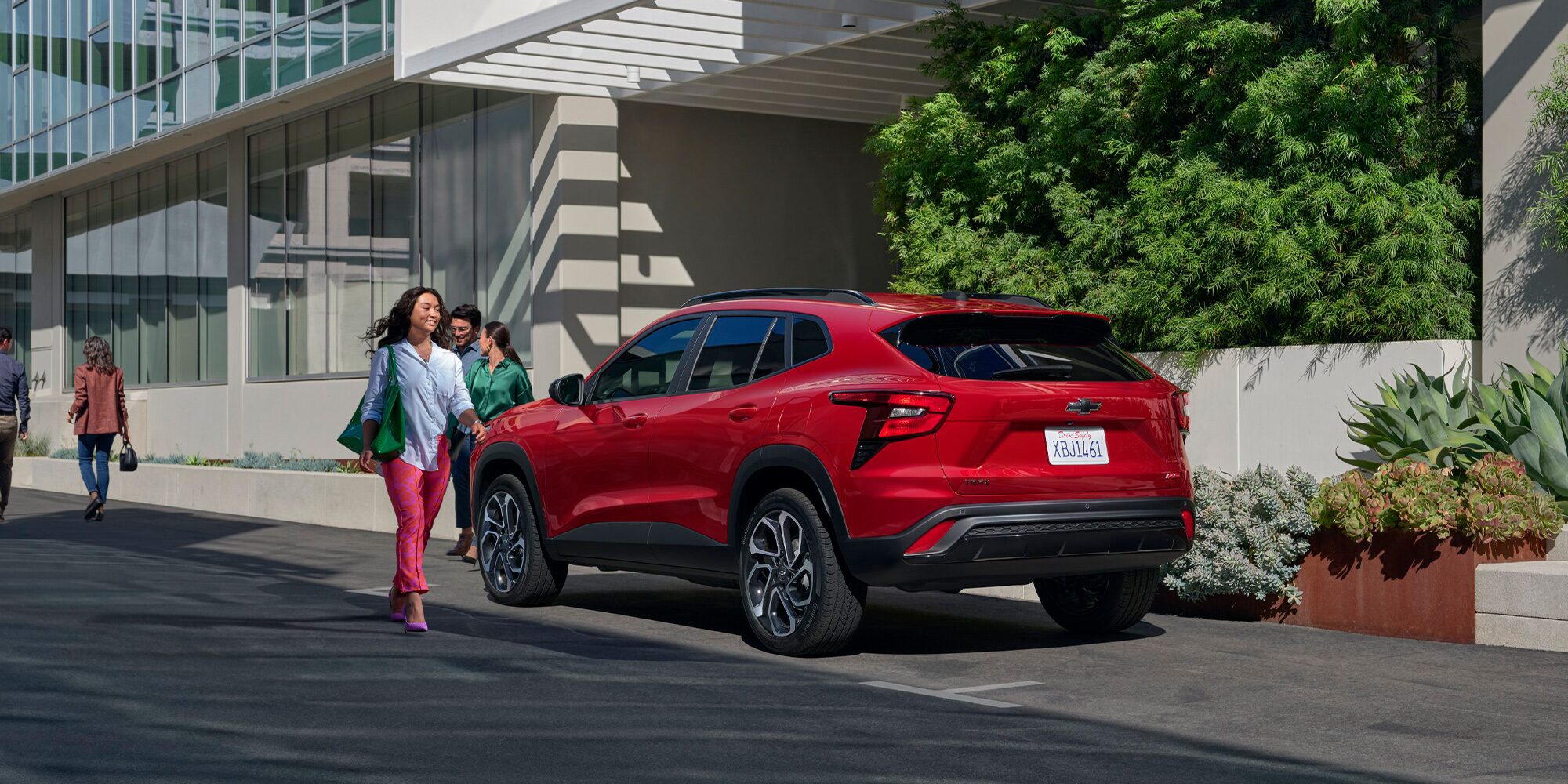 Rear End View of the 2026 Chevy Trax Parked