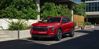 2026 Chevy Trax Parked in Front of a Building