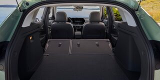 Second Row Folded Down in Trunk of the 2026 Chevy Trax