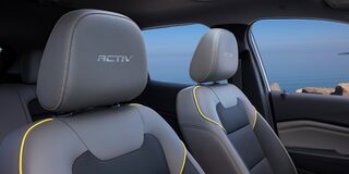 ACTIV Badging on Headrest Inside the 2026 Chevy Trax