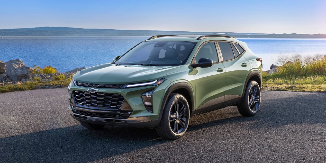 2026 Chevy Trax Parked in Front of a Lake