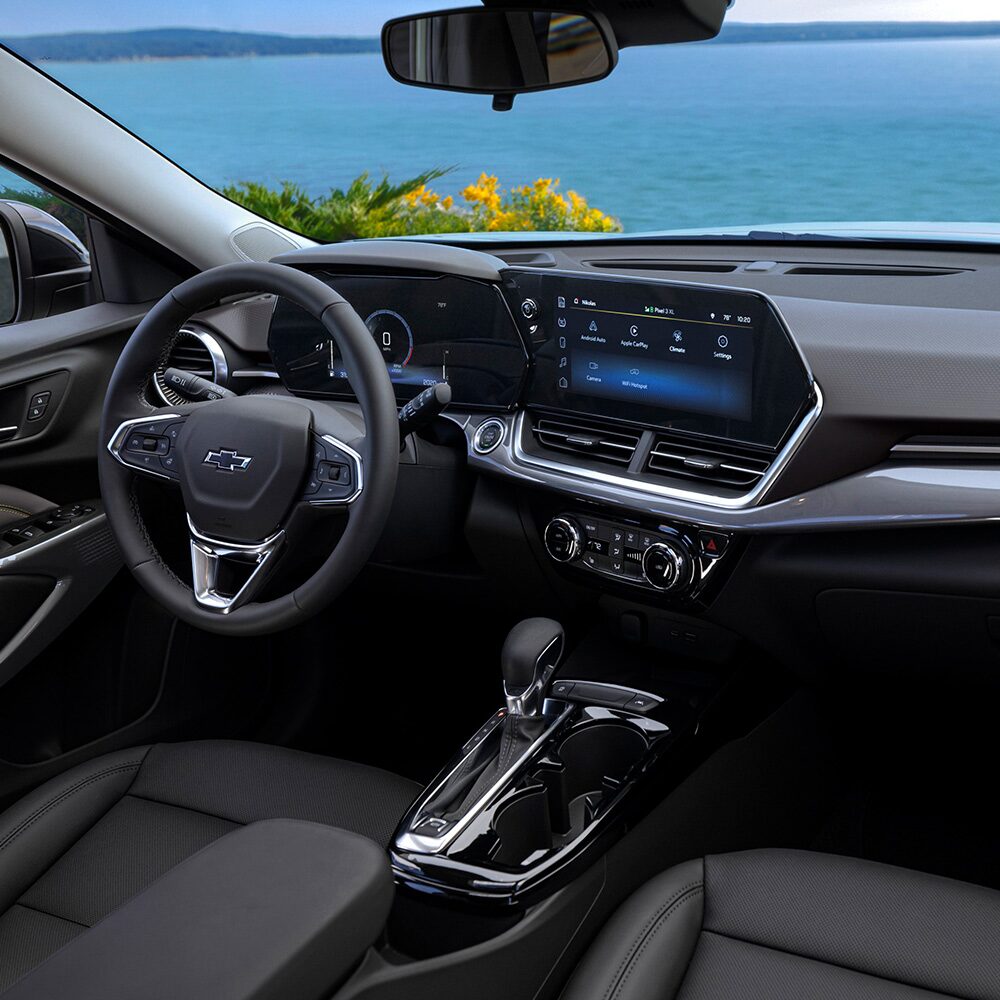 Dashboard and Steering Wheel Inside the 2026 Chevy Trax ACTIV