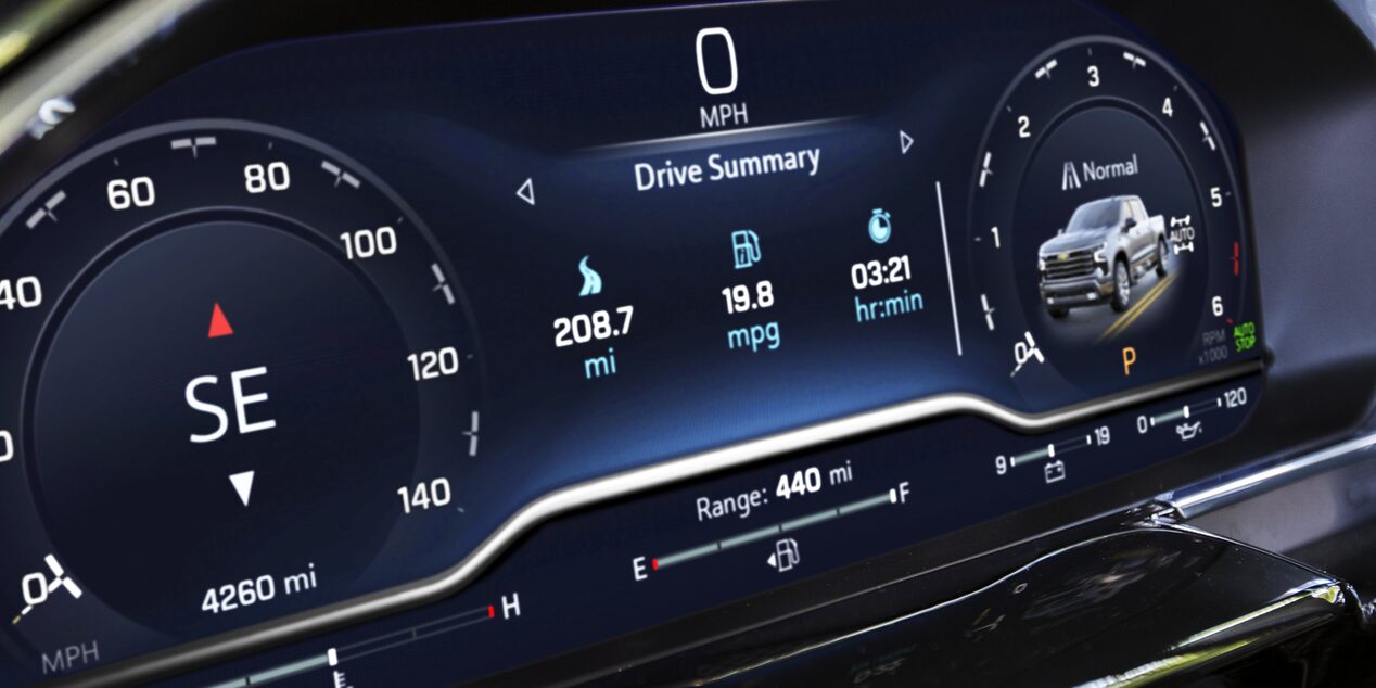 Driver Information Center of the 2026 Chevrolet Silverado LD.