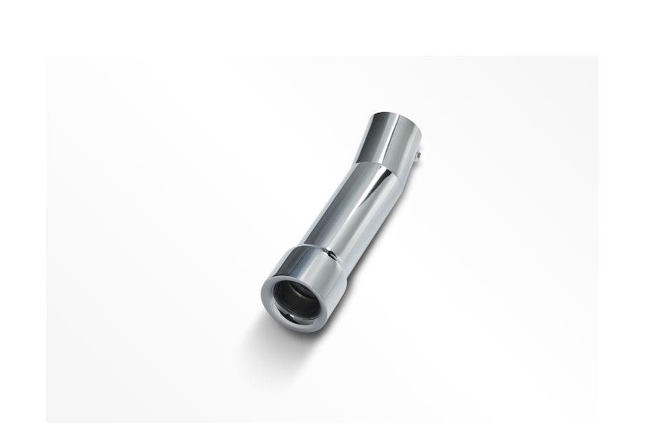 Ponteira de escapamento de bocal simples e aço inox para Novo Tracker 2021