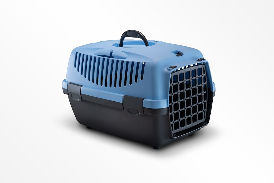 Caixa para transporte de pet de médio porte no Novo Tracker 2021