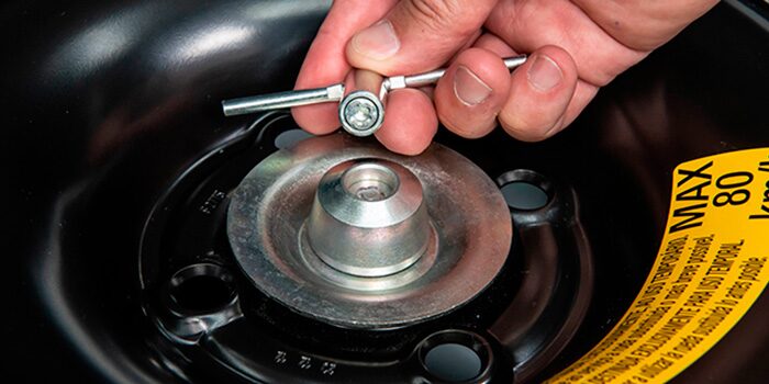 Trava antifurto para estepe do novo Spin 2025