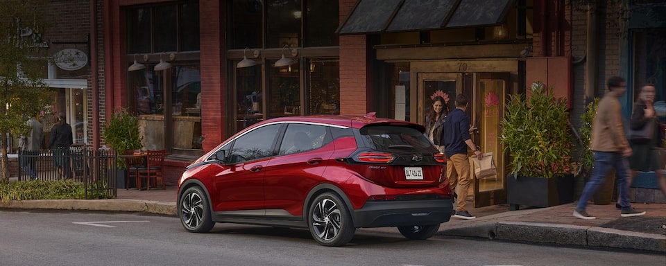 Design exterior do Bolt EV 2022, carro 100% elétrico da Chevrolet