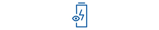 Informa o status da bateria diretamente no painel ou no app myChevrolet.