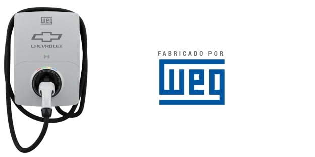 Carregador rápido fabricado por WEG disponível para veículos elétricos Chevrolet