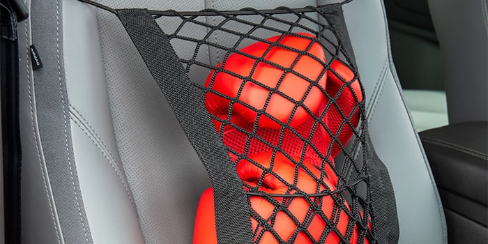 Rede de conveniência para banco com fixação no corpo do banco do Blazer EV RS