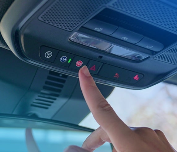 Botão de OnStar em um Chevrolet