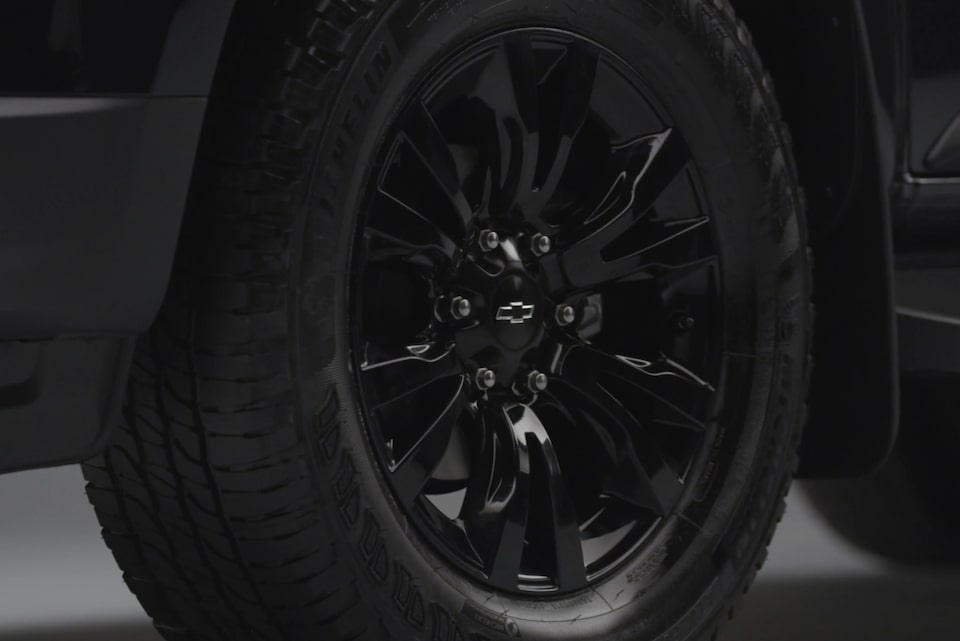 Roda da nova picape S10 Midnight 2024