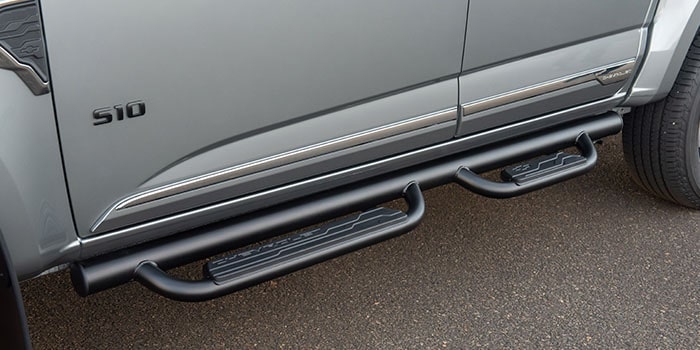 Estribo Tubular Off Road preto nova S10