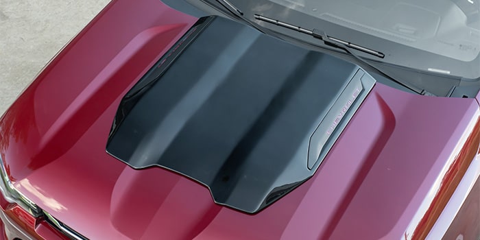 Aplique esportivo do capô nova S10