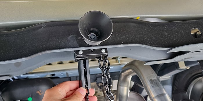 Trava antifurto de estepe da S10