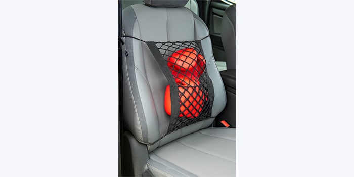 Rede de conveniência para banco com fixação no corpo do banco da S10