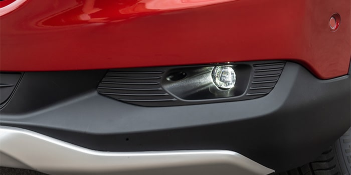 Farol de neblina: impacto visual único e exclusivo, além da altíssima qualidade de iluminação para a nova Chevrolet Montana 2023.