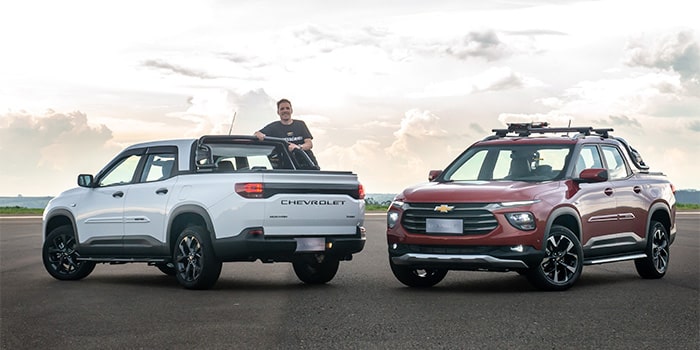 Além do design diferenciado, o tapete de bandeja protege sua caçamba e auxilia na carga e descarga de objetos na Nova Chevrolet Montana 2023.