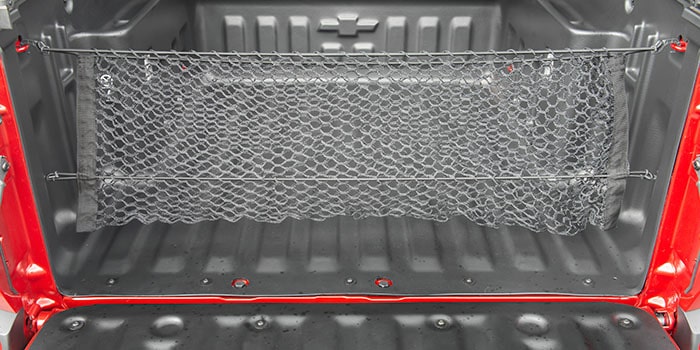 Rede de caçamba vertical: ainda mais proteção para a suas cargas a bordo da caçamba da Nova Chevrolet Montana 2023.
