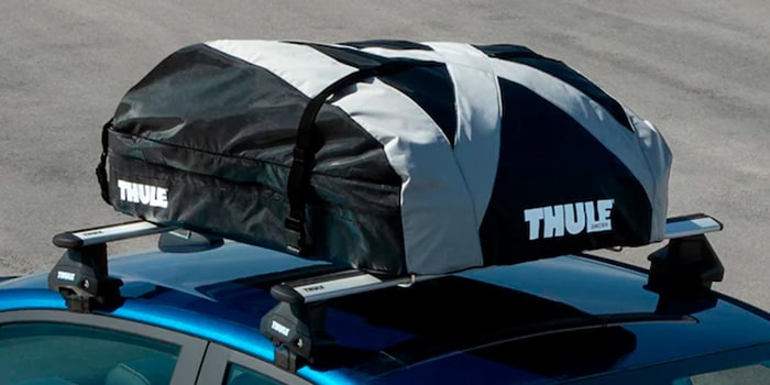 Bagageiro de teto THULE – Ranger: robusto, impermeável e flexível, é capaz de carregar até 50kg no teto da Nova Chevrolet Montana 2023.