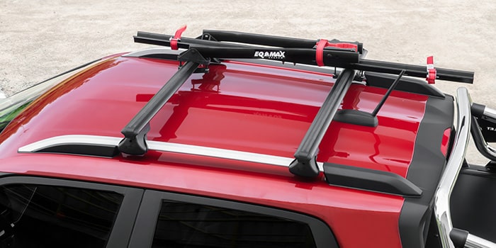 Suporte de bicicleta: leve até duas bikes no teto da Nova Chevrolet Montana 2023 com toda a conveniência e segurança que você deseja.