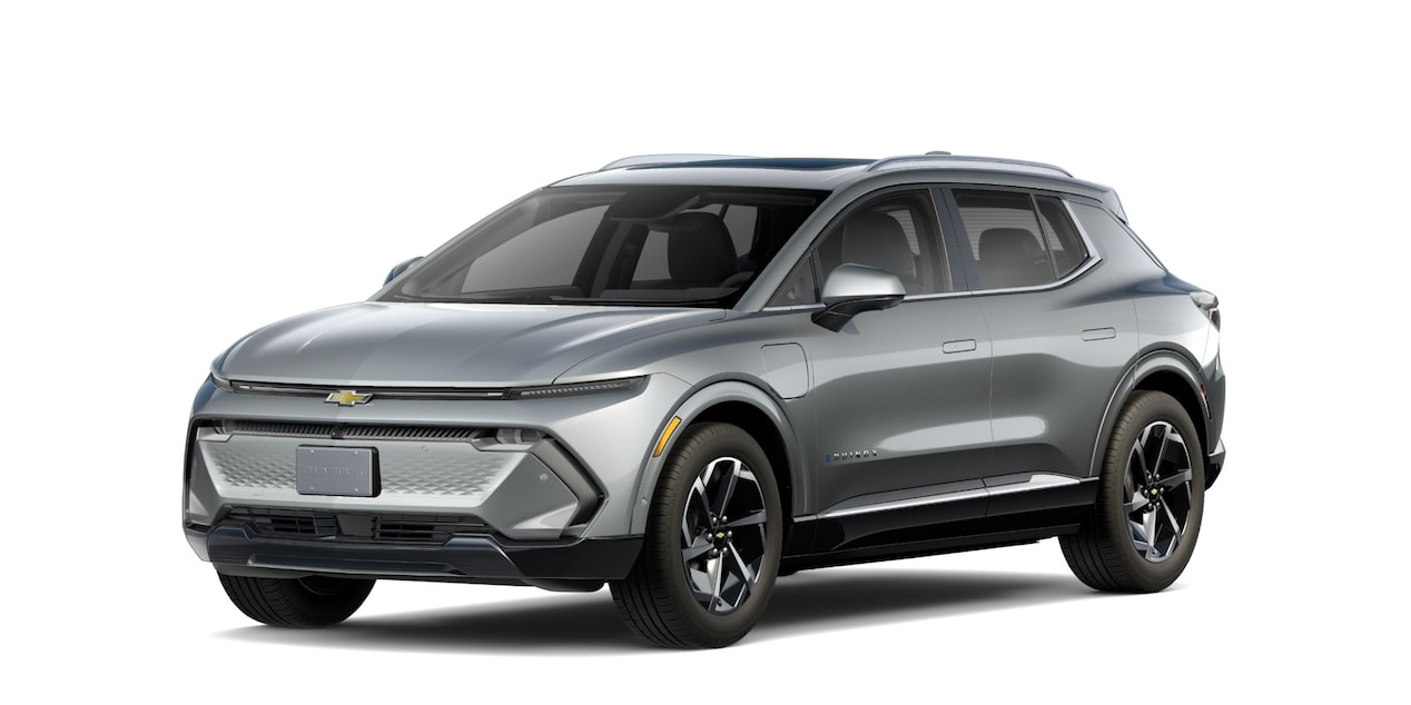 Imagem de um Chevrolet Equinox EV na cor Prata Shark.