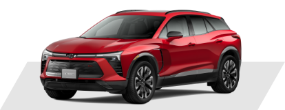Blazer EV RS da Chevrolet na cor vermelha