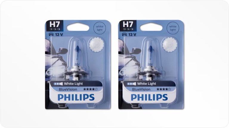 Lâmpada effect Blue H7 da linha de acessórios originais Chevrolet para o Chevrolet Onix Plus. 