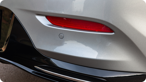 Sensor de estacionamento traseiro.