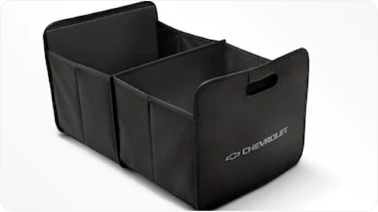 Bolsa organizadora da linha de acessórios originais Chevrolet para o Chevrolet Onix HB. 