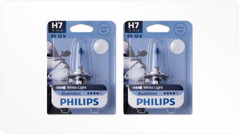 Lâmpada effect Blue H7 da linha de acessórios originais Chevrolet para o Chevrolet Onix HB. 