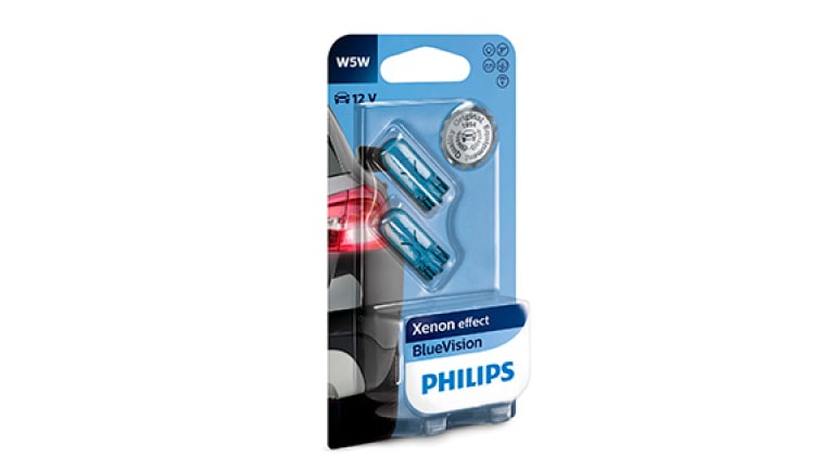 Lâmpada effect Blue W5W da linha de acessórios originais Chevrolet para o Chevrolet Onix HB. 