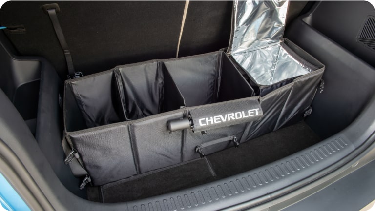 Bolsa organizadora dobrável premium (com cooler e guarda-chuva) da linha de acessórios originais Chevrolet para o novo Spark EUV