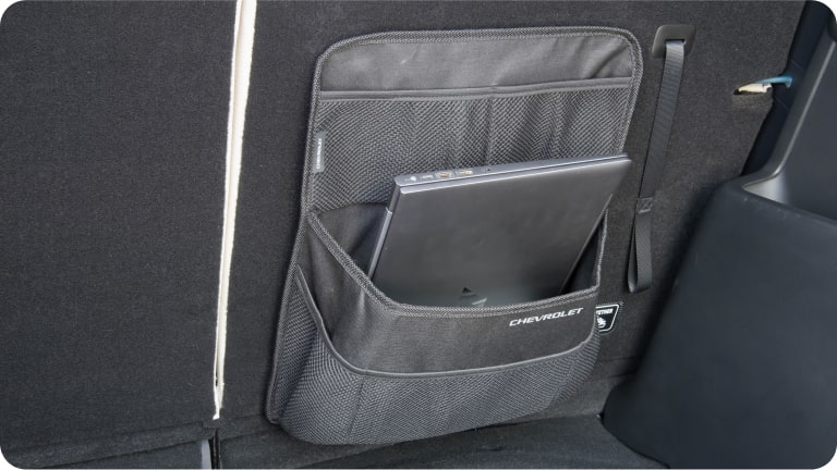 Organizador universal de porta-malas (instalação atrás do banco traseiro) da linha de acessórios originais Chevrolet para o novo Spark EUV