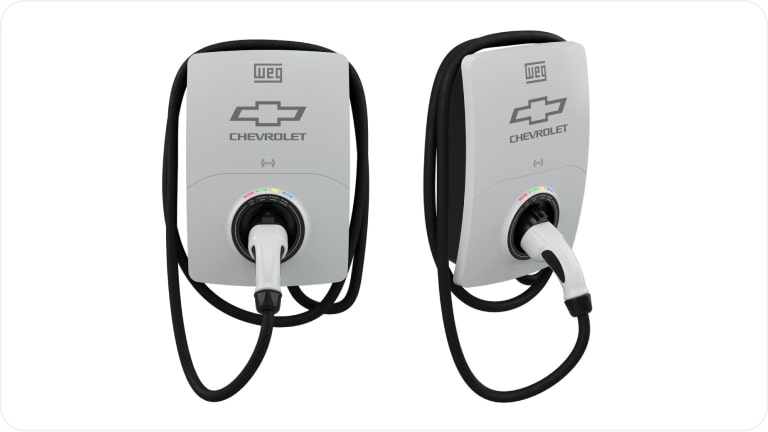 Carregador de parede Smart Charger Chevrolet Tipo 2 (até 22kW) da linha de acessórios originais Chevrolet para o novo Spark EUV