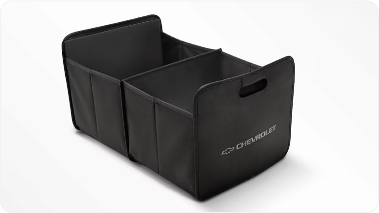 Imagem da bolsa organizadora para porta-malas da linha de acessórios originais Chevrolet para o Tracker 2026