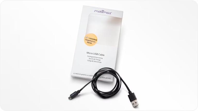 Imagem do cabo USB Android da linha de acessórios originais Chevrolet para o Tracker 2026