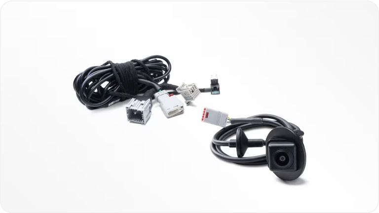 Imagem da câmera de ré da linha de acessórios originais Chevrolet para o Chevrolet Tracker 2026