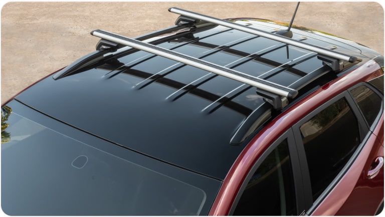 Imagem do rack de teto Thule da linha de acessórios originais Chevrolet para o Tracker 2026