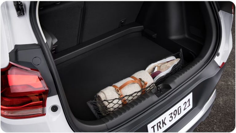 Imagem da rede organizadora para porta-malas da linha de acessórios originais Chevrolet para o Tracker 2026