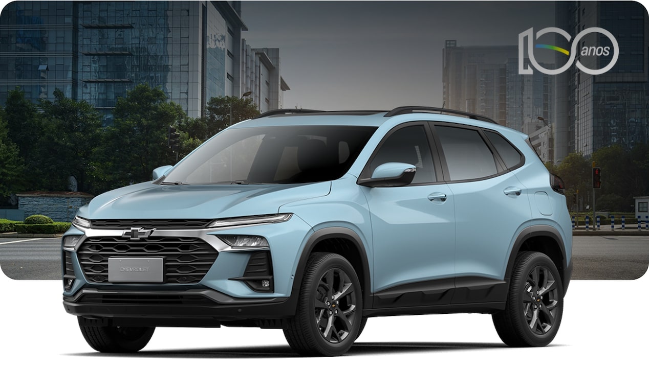 Chevrolet Tracker 100 anos na cor Prata Shark