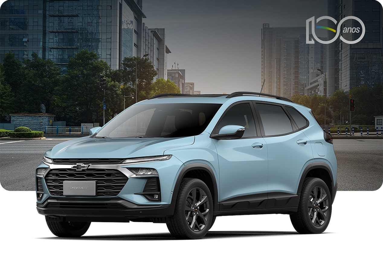 Chevrolet Tracker 100 anos na cor Prata Shark