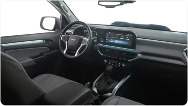 Iluminação interna em LED RGB da linha de acessórios originais Chevrolet para o SUV Trailblazer.