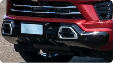 Spoiler de para-choque dianteiro da linha de acessórios originais Chevrolet para o SUV Trailblazer.