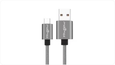 Cabo tipo C da linha de acessórios originais Chevrolet para o SUV Trailblazer.