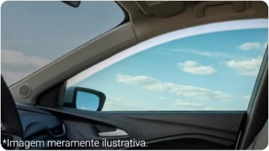 Rolo de película térmica da linha de acessórios originais Chevrolet para o SUV Trailblazer.